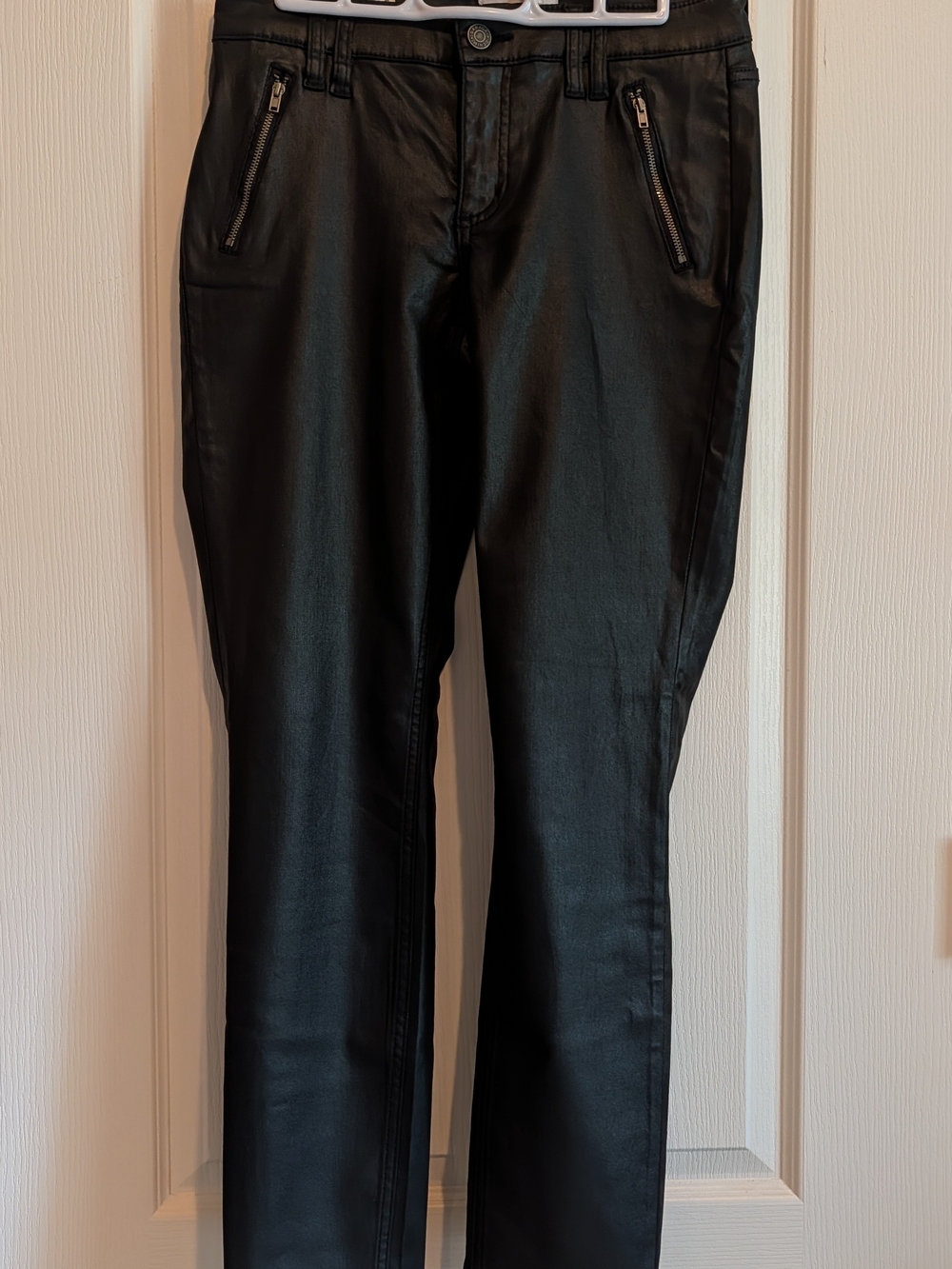Garage Brand Women's Black Faux Leather Skinny Pants SZ 7 / 28
